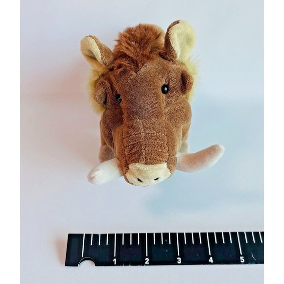 Ganz Webkinz Warthog 12" Stuffed Animal Plush Wild Pig Brown Tan Pumba collectib - Picture 3 of 10